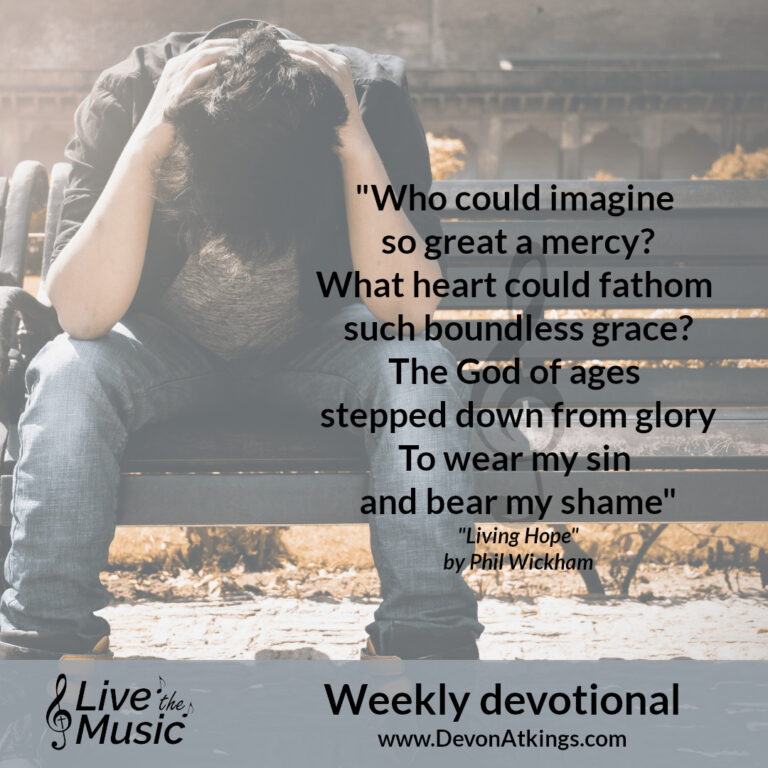 “Living Hope” by Phil Wickham – Lyric card