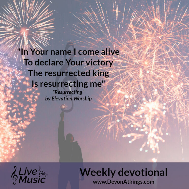 “Resurrecting” by Elevation Worship – Lyric card